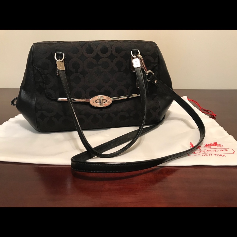 Coach (25638) Madison Op Art Sateen Small Satchel